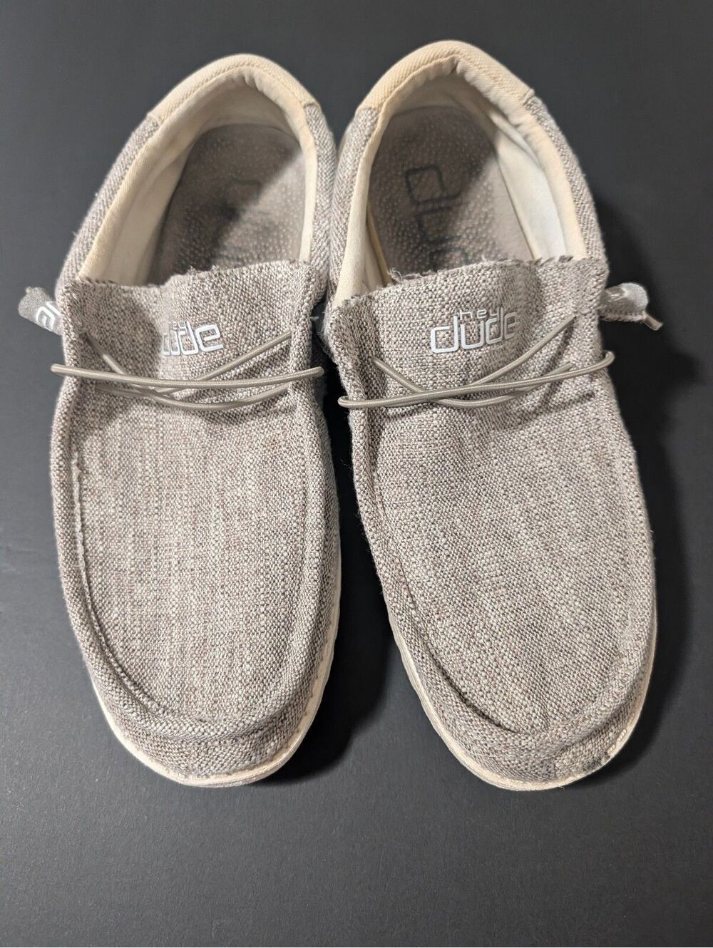 Hey Dude Men's Wally Woven Beige Size 13